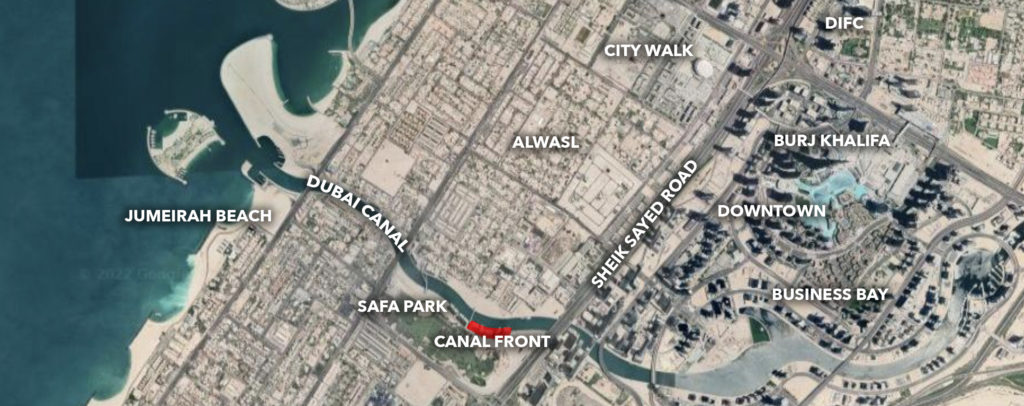 canal front Dubai